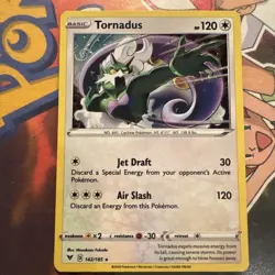 Pokemon TCG SWIRL Tornadus 142/185 Holo Rare Vivid Voltage NM - Image 1