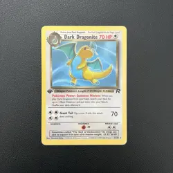 Pokemon TCG Dark Dragonite Team Rocket #22/82 First Edition Card - MP - Image 1
