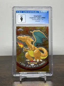 2000 Pokemon Topps Chrome #6 Charizard Chrome CGC 9 Mint - Image 1