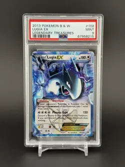 2013 Pokemon Legendary Treasures Lugia EX 102/113 PSA 9 Mint - Image 1