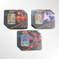 💹Set Of 3 Crown Zenith Large Tins Articuno Zapdos Moltres Pokemon TCG 15 Packs - Image 1