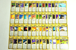 Pokemon card GYM Set LOT 56 Old Back Japanese Trainer Misty Erika Sabrina etc... - Image 1