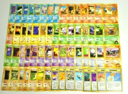 Pokemon card TCG GYM Set LOT 60 Old Back Japanese Pikachu Vulpix Slowbro etc... - Image 1