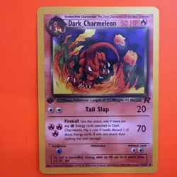 1999-2000 WOTC Pokemon Card - Dark Charmeleon Team Rocket 1st Edition 32/82 LP - Image 1