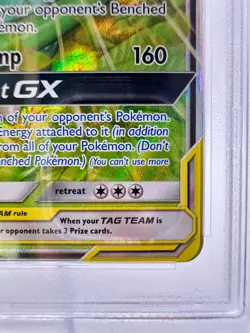 2019 Pokemon S&M Cosmic Eclipse Venusaur & Snivy GX #1 | TAG TEAM | PSA 9 MINT - Image 5