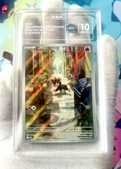 2025 Pokemon Mega Evolution Base Set - Litleo 139/132 IR Holo - TAG 10 - PSA - Image 2