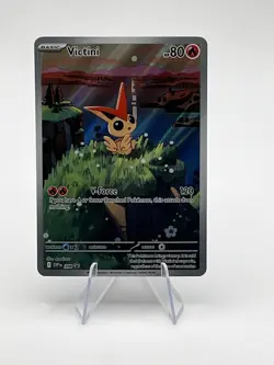 Pokemon TCG Victini Black Star Promo SVP 208 Holo Full Art Illustration English - Image 1