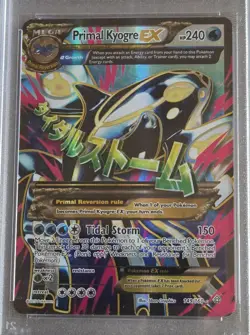 2015 POKEMON XY PRIMAL CLASH #149 FULL ART/PRIMAL KYOGRE EX PSA 8 - Image 2