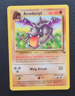 Pokemon Aerodactyl (16) Rare Unlimited Fossil 16/62 NM - Image 1