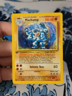 Machamp Holo Deck Exclusive 1st Edition 8/102 NM-LP Pokemon Card - Image 1