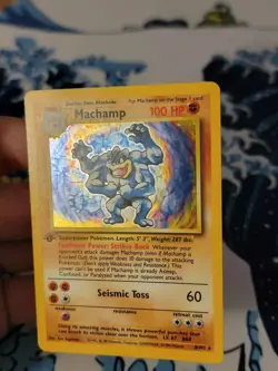 Machamp Holo Deck Exclusive 1st Edition 8/102 NM-LP Pokemon Card - Image 3