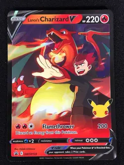 Pokemon Lance's Charizard V SWSH133 Ultra Rare Holo (LP) - Image 1