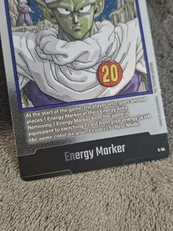 Piccolo E-55 Silver Energy Marker Dragon Ball Manga Booster Card Fusion English - Image 4