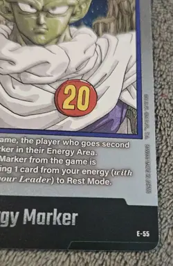 Piccolo E-55 Silver Energy Marker Dragon Ball Manga Booster Card Fusion English - Image 5