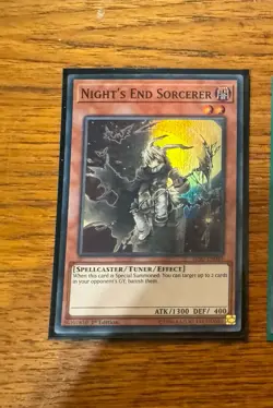 NM Night's End Sorcerer - HISU-EN040 - Super Rare 1st Edition yugioh - Image 1