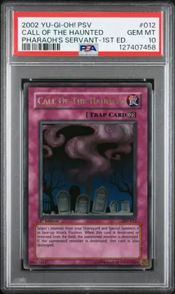 Yu-Gi-Oh! Call of the Haunted PSV-012 1st Edition PSA 10 Gem Mint-Ultra Rare - Image 1