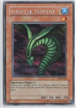 Yugioh - Sinister Serpent SDD-002 Limited - Stairway to the Destined Duel - Image 1