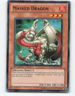 Masked Dragon #SDDL-EN020 1st Edition Yugioh Card - Image 1