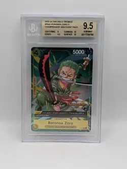 Roronoa Zoro (CS 2024 Event Pack) P-042 One Piece Promotion Cards BGS 9.5 Gem M! - Image 1