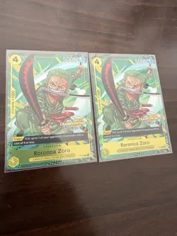 Roronoa Zoro P-042 Championship 2024 Event Pack Promo Near Mint NM (x2) - Image 1