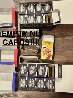 EMPTY! One Piece CCG BOX LOT DP01, DP06 DISPLAYS, OP11, OP13, & OP14 - NO CARDS - Image 4