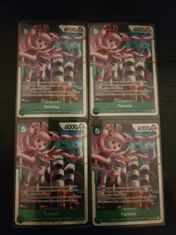 One Piece TCG 4x Perona OP14-033 SR | NM | The Azure Sea's Seven | Playset Eng - Image 1