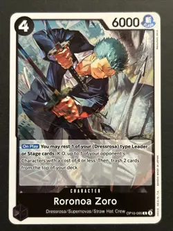 Roronoa Zoro OP10-095 R Royal Blood - ONE PIECE Card Game ENGLISH NM - Image 1