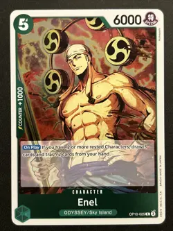 OP10-025 Enel Rare English One Piece TCG Card OP10 Royal Blood Trading Card NM - Image 1