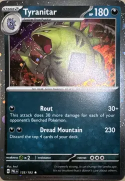 Tyranitar - (Cosmo Foil) Holo Promo Miscellaneous Cards & Products 135/193 NM - Image 1
