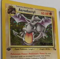 Pokemon Card Mew Aerodactyl Dark Gyarados Holo Black Star Promo Prerelease 1999 - Image 3