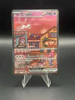 Pokemon Mew ex 053 Sv: Scarlet & Violet Black Star Promo Cards Holo - Centered - Image 1