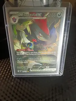 Pokemon TCG N's Zoroark EX Holo Card 185/159 Sv09: Journey Together - Image 1