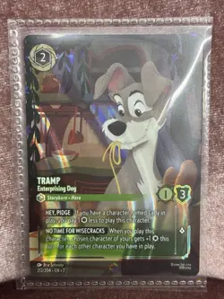 Disney Lorcana Archazia's Island Tramp Enterprising Dog 212/204 Enchanted Card - Image 1