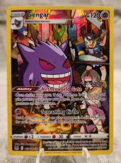 Pokemon TCG card Gengar TG06/TG30 Lost Origin Trainer Gallery Full Art Holo Mint - Image 1