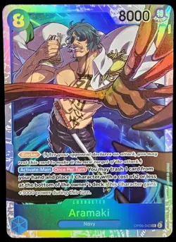 One Piece 4 Card Lot | Aramaki | Gecko Moria | Eustass Kid | OP01 + OP06 | Mint - Image 2