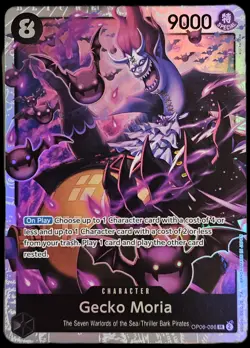 One Piece 4 Card Lot | Aramaki | Gecko Moria | Eustass Kid | OP01 + OP06 | Mint - Image 4