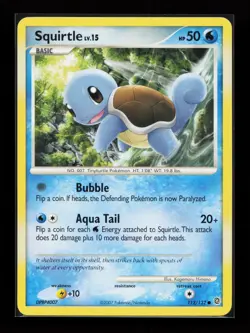 Squirtle 112/132 Common Non Holo Secret Wonders Pokemon Card - Image 1