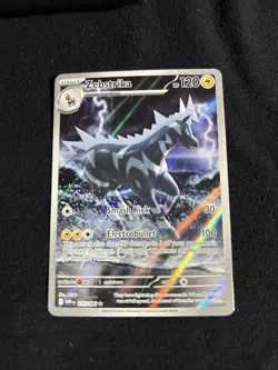 Pokemon TCG White Flare Illustration Rare Card Zebstrika 115/086 NM Condition - Image 3