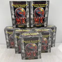 1992 Mortal Kombat Kard Game 60 Card Red Border Starter Deck New Sealed Vintage - Image 1
