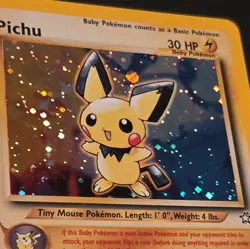 Pichu - 12/111 - Pokemon Neo Genesis Unlimited Holo Rare Card WOTC LP - Image 4