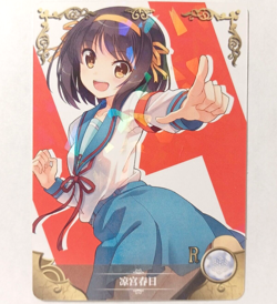 Goddess Story CCG Anime Waifu Card - Haruhi - The Melancholy of Haruhi Suzumiya - Image 1