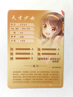 Goddess Story CCG Anime Waifu Card - Haruhi - The Melancholy of Haruhi Suzumiya - Image 2