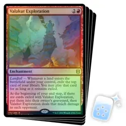 FOIL VALAKUT EXPLORATION X4 Zendikar Rising ZNR Magic MTG MINT CARD - Image 1