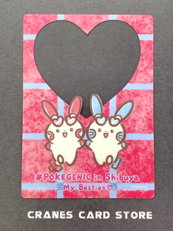 [NM] Pokegenic In Shibuya My Besties Plusle & Minun Clear Card Promo Japanese - Image 1
