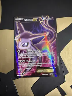 Pokemon Espeon EX TCG Full Art Holo Card 117/122 XY Breakpoint Ultra Rare - Image 1