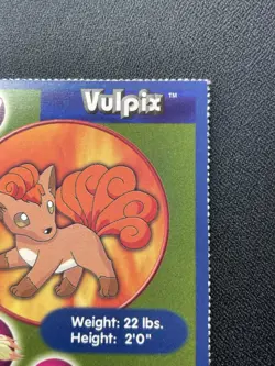 Vulpix #37 Poke Trivia Burger King Pokemon Card 1999 Nintendo LP/DMG - Image 3