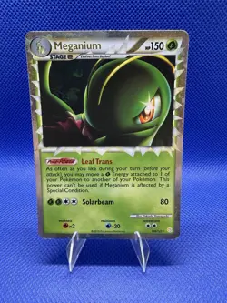 Pokemon TCG Meganium Prime HeartGold SoulSilver Holo Card 109/123 - Image 1