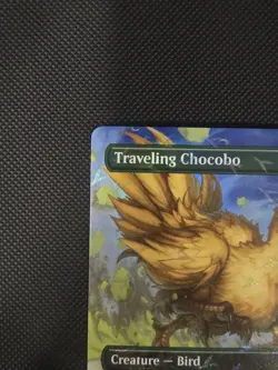 Traveling Chocobo #568 (Borderless) (Chocobo Track Foil) Final Fantasy MTG NM - Image 2