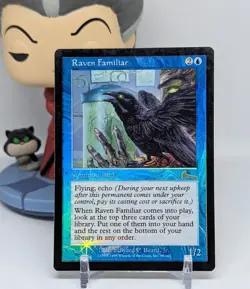 Raven Familiar ✨Foil MP✨ Urza's Legacy 🐦‍⬛ Magic The Gathering 🐦‍⬛ MTG #39/143 - Image 1