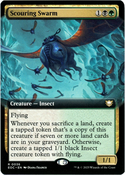 Scouring Swarm (Extended Art) - 0036 - Edge of Eternities - MTG NM/M - Image 1